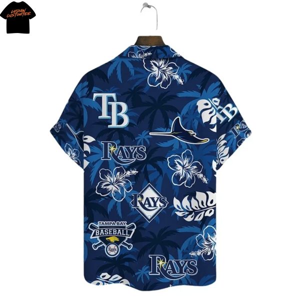Tampa Bay Rays Flower Hawaiian Shirt