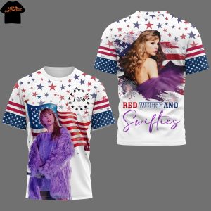 Taylor Swift Red White And Swifties 1776 3D T-Shirt