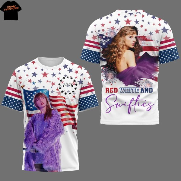 Taylor Swift Red White And Swifties 1776 3D T-Shirt