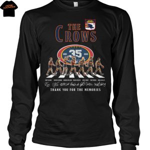 The Adelaide Crows 35 Years 1990-2025 Signature Thank You For The Memories Unisex T-Shirt
