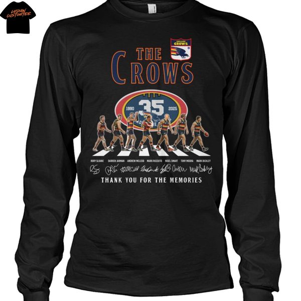The Adelaide Crows 35 Years 1990-2025 Signature Thank You For The Memories Unisex T-Shirt