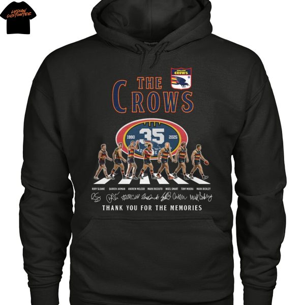 The Adelaide Crows 35 Years 1990-2025 Signature Thank You For The Memories Unisex T-Shirt