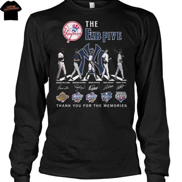 The Fab Five New York Yankees Signature Thank You For The Memories Unisex T-Shirt