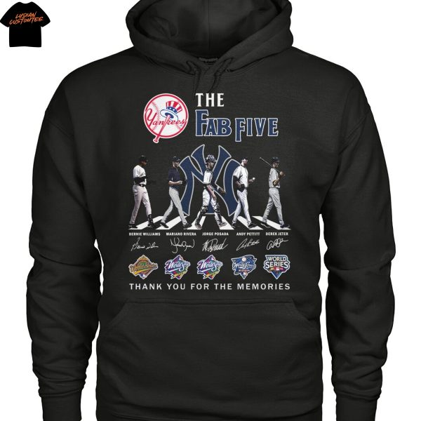 The Fab Five New York Yankees Signature Thank You For The Memories Unisex T-Shirt