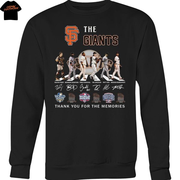 The San Francisco Giants Signature Thank You For The Memories Unisex T-Shirt