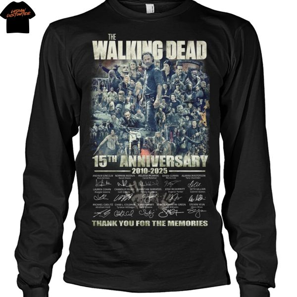 The Walking Dead 15th Anniversary 2010-2025 Signature Thank You For The Memories Unisex T-Shirt