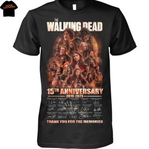 The Walking Dead 15th Anniversary 2010-2025  Thank You For The Memories Signature Unisex T-Shirt