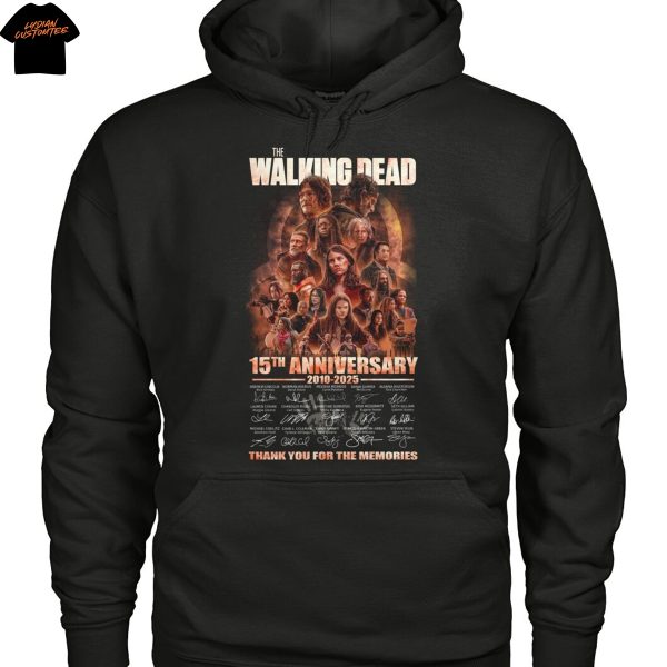The Walking Dead 15th Anniversary 2010-2025  Thank You For The Memories Signature Unisex T-Shirt