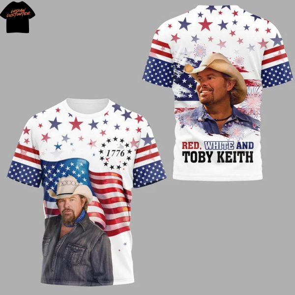 Toby Keith Red White And Toby Keith 1776 3D T-Shirt