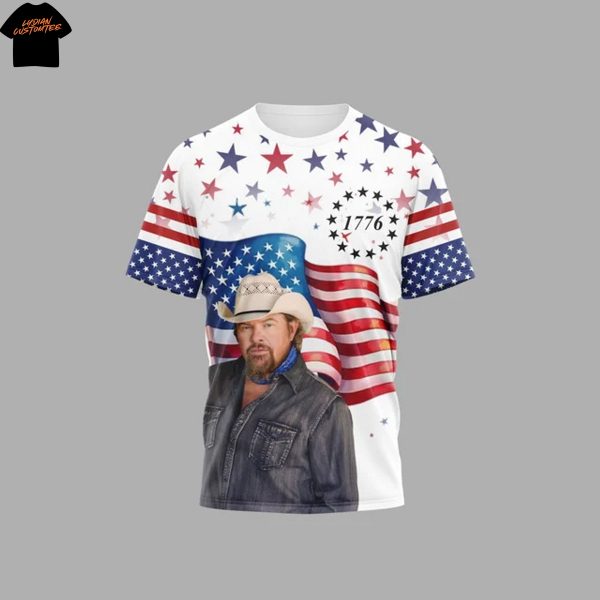 Toby Keith Red White And Toby Keith 1776 3D T-Shirt