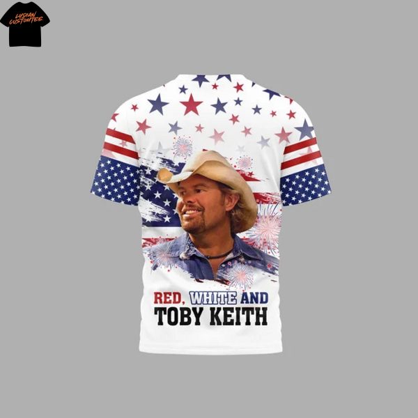 Toby Keith Red White And Toby Keith 1776 3D T-Shirt