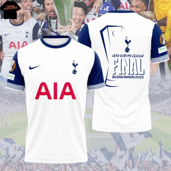 Tottenham Hotspur UEFA Europa League Final Champions 3D T-Shirt
