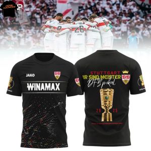 Vfb Stuttgart Cup Winner 2025 3D T-Shirt