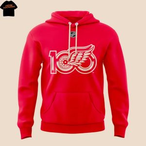 100 Years Of Hockeytown Detroit Red Wings Hoodie – Red