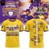 2025 LSU Tigers 2025 NCAA Division National Champions 3D T-Shirt