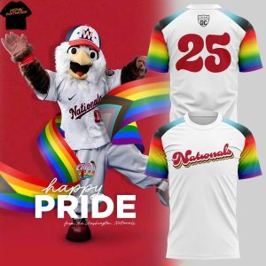 2025 Pride Month Washington Nationals 3D T-Shirt
