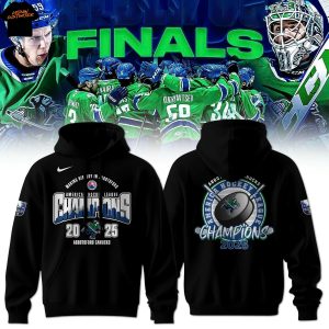 Abbotsford Canucks America Hockey League Champions 2025 Hoodie – Black