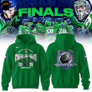 Abbotsford Canucks America Hockey League Champions 2025 Hoodie – Green