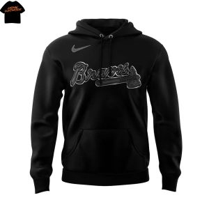 Atlanta Braves Back In Black 2025 Hoodie