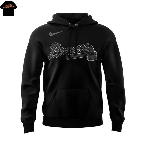 Atlanta Braves Back In Black 2025 Hoodie