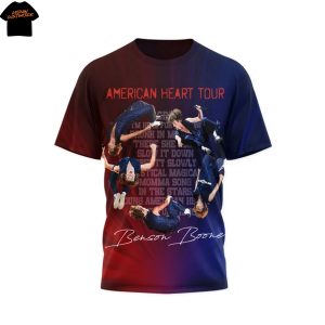 Benson Boone American Heart Tour Signature 3D T-Shirt