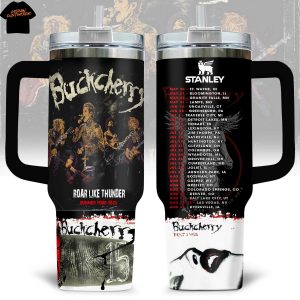 Buckcherry Roar Like Thunder Summer Tour 2025 Tumbler With Handle And Straw
