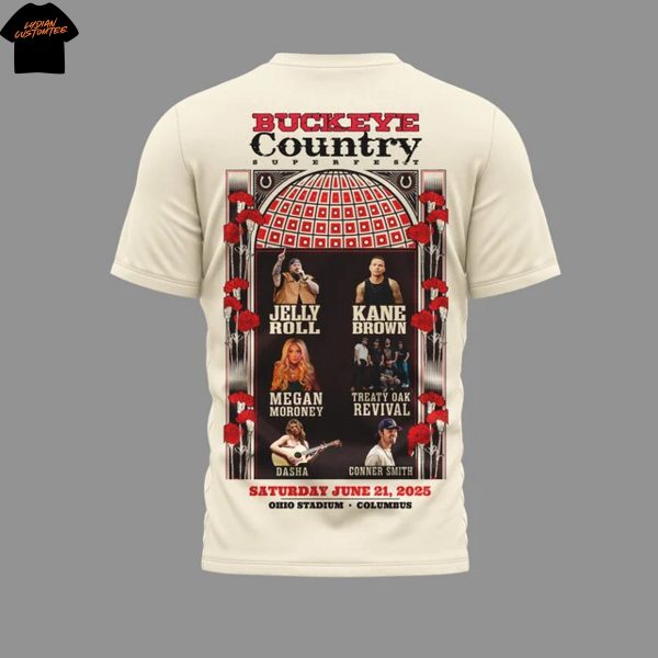 Buckeye Country Superfest Jelly Roll 3D T-Shirt