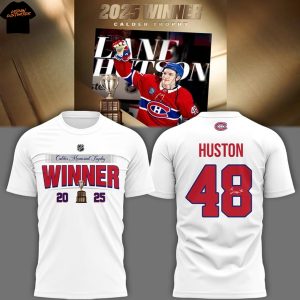 Calder Memorial Trophy Lane Hutson Winner 2025 Signature 3D T-Shirt