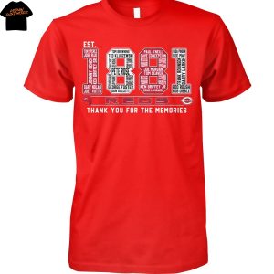 Cincinnati Reds Est 1881 Thank You For The Memories Unisex T-Shirt