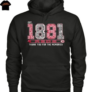 Cincinnati Reds Est 1881 Thank You For The Memories Unisex T-Shirt