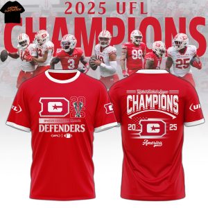 DC Defenders 2025 United Football League Champions 3D T-Shirt