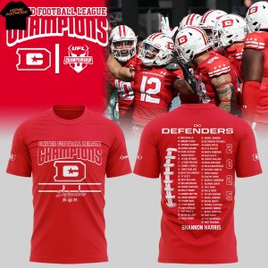 DC Defenders United Football League Champions 2025 3D T-Shirt