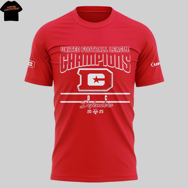 DC Defenders United Football League Champions 2025 3D T-Shirt