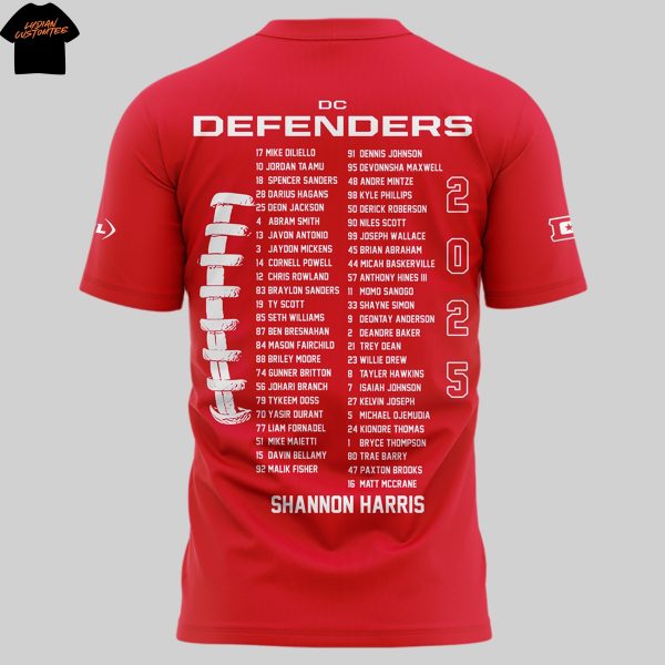 DC Defenders United Football League Champions 2025 3D T-Shirt