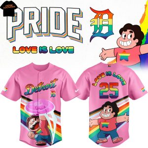 Detroit Tigers 2025 Pride x Steven Universe Baseball Jersey – Pink