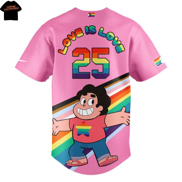 Detroit Tigers 2025 Pride x Steven Universe Baseball Jersey – Pink