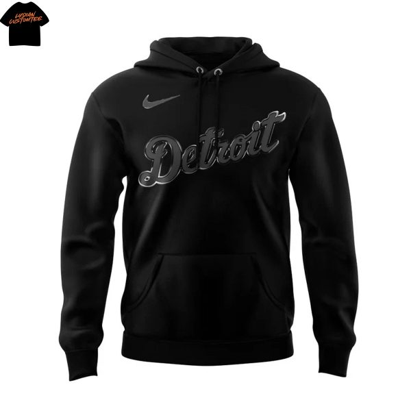 Detroit Tigers Back In Black 2025 Hoodie