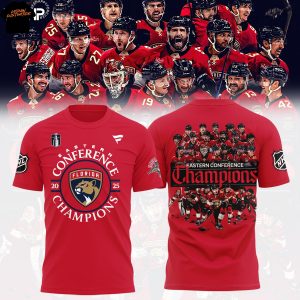 Florida Panthers 2025 Eastern Conference Champions 3D T-Shirt