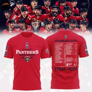 Florida Panthers Stanley Cup Final 2025 3D T-Shirt