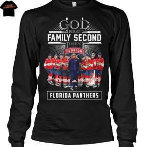 God First Family Second Then Florida Panthers Signature Unisex T-Shirt