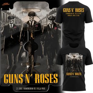Guns N Roses World Tour To Birmingham 2025 3D T-Shirt