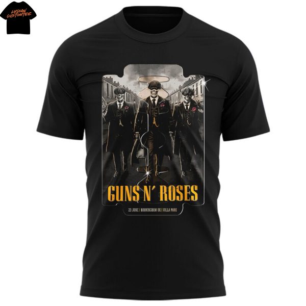 Guns N Roses World Tour To Birmingham 2025 3D T-Shirt