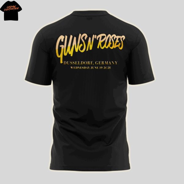 Guns N Roses World Tour To Dusseldorf 2025 3D T-Shirt