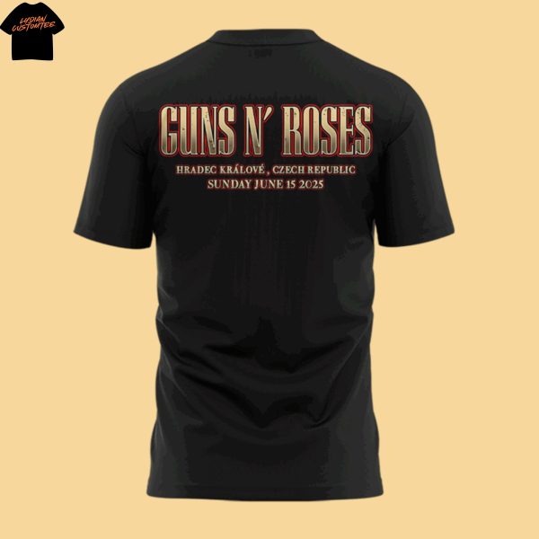 Guns N Roses World Tour To Hradec Kralove 2025 3D T-Shirt