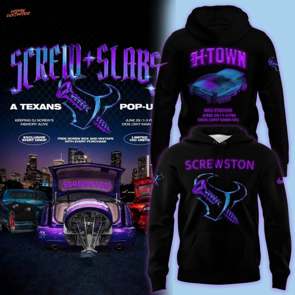 H-Town Screwston DJ Screw x Houston Texans Hoodie