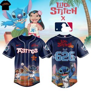 Houston Astros Lilo & Stitch Baseball Jersey