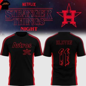 Houston Astros Stranger Things 3D T-Shirt