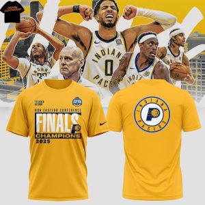 Indiana Pacers 2025 Eastern Conference Champions Finals 3D T-Shirt