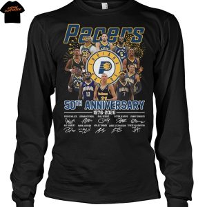 Indiana Pacers 50th Anniversary 1976-2025 Signature Unisex T-Shirt
