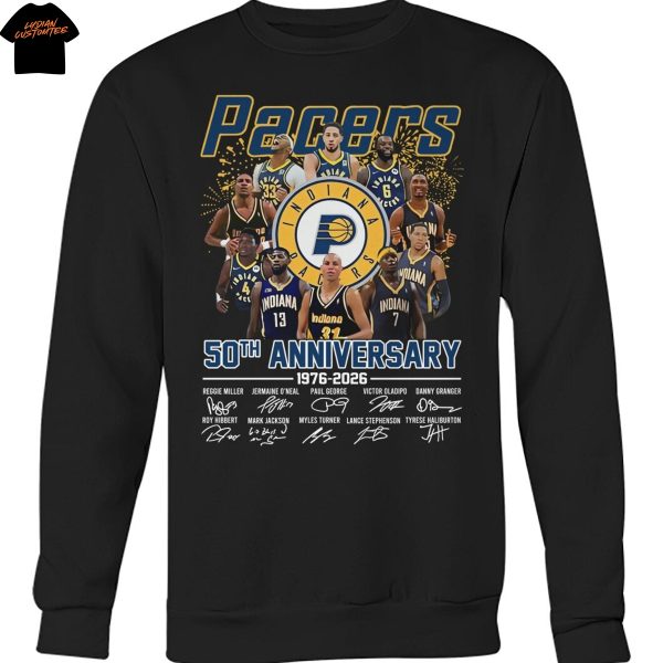 Indiana Pacers 50th Anniversary 1976-2025 Signature Unisex T-Shirt